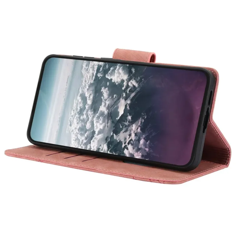 AxyzCase Flowers knížkové pouzdro na mobil Samsung Galaxy A15 LTE - růžové