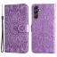 Knížkové pouzdro na Samung Galaxy A15 LTE Axyz Case Mandala levandulové