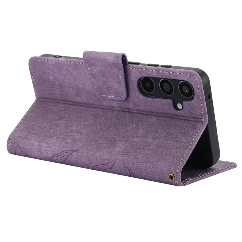 AxyzCase Flowers knížkové pouzdro na mobil Samsung Galaxy A15 LTE - levandulové