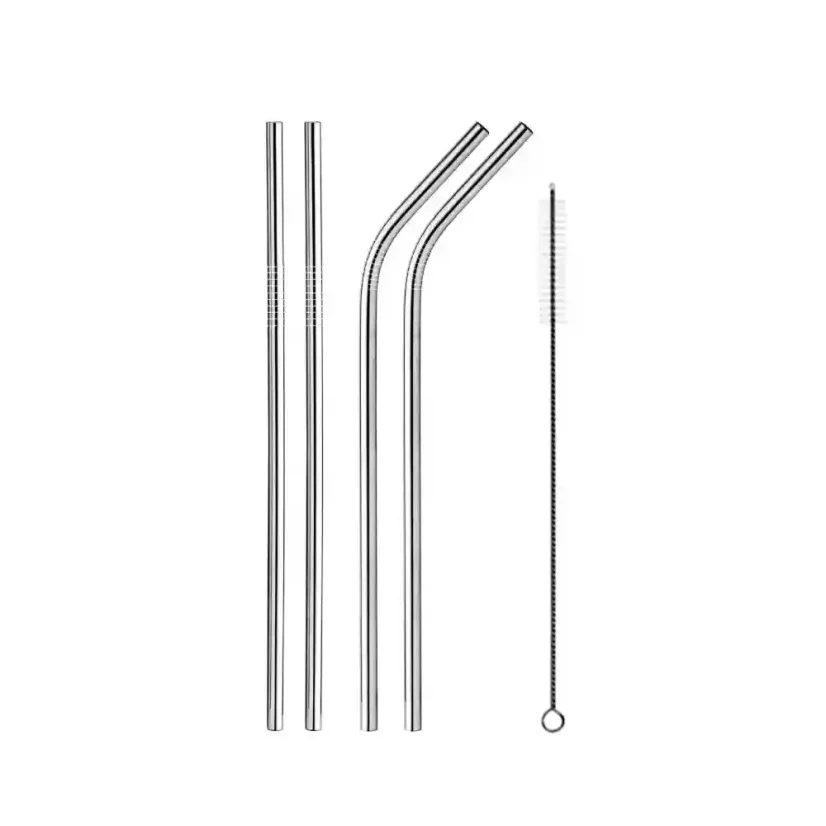 Kovová brčka Steels 2+2 s kartáčkem