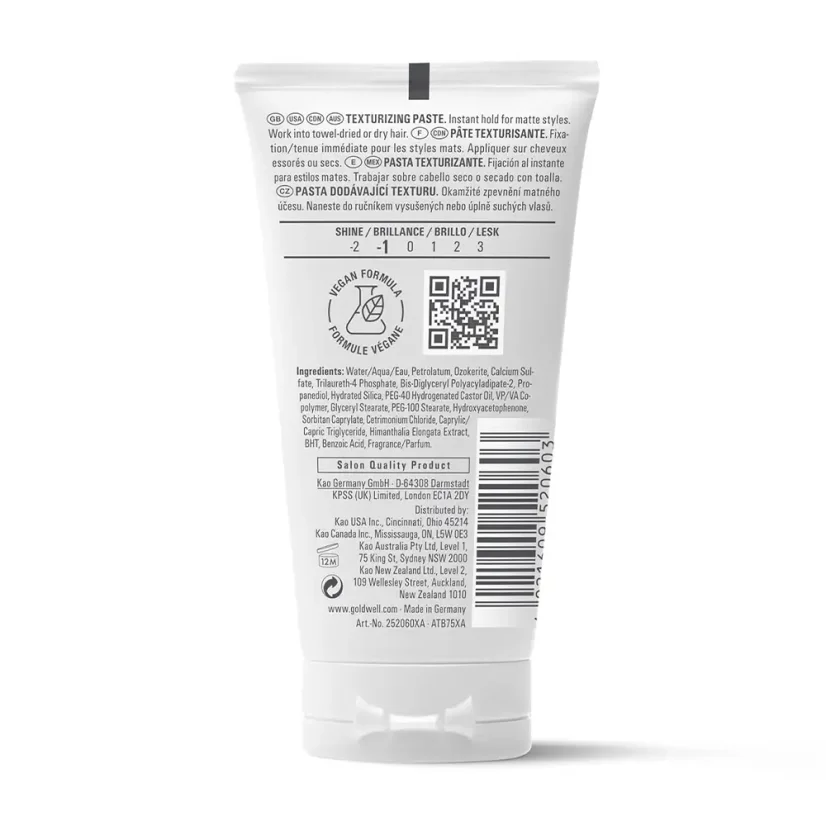 Goldwell StyleSign Texture Roughman Texturizing paste Fixační pasta na vlasy - Objem: 100 ml