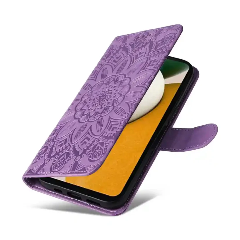 Knížkové pouzdro na Samung Galaxy A15 LTE Axyz Case Mandala levandulové