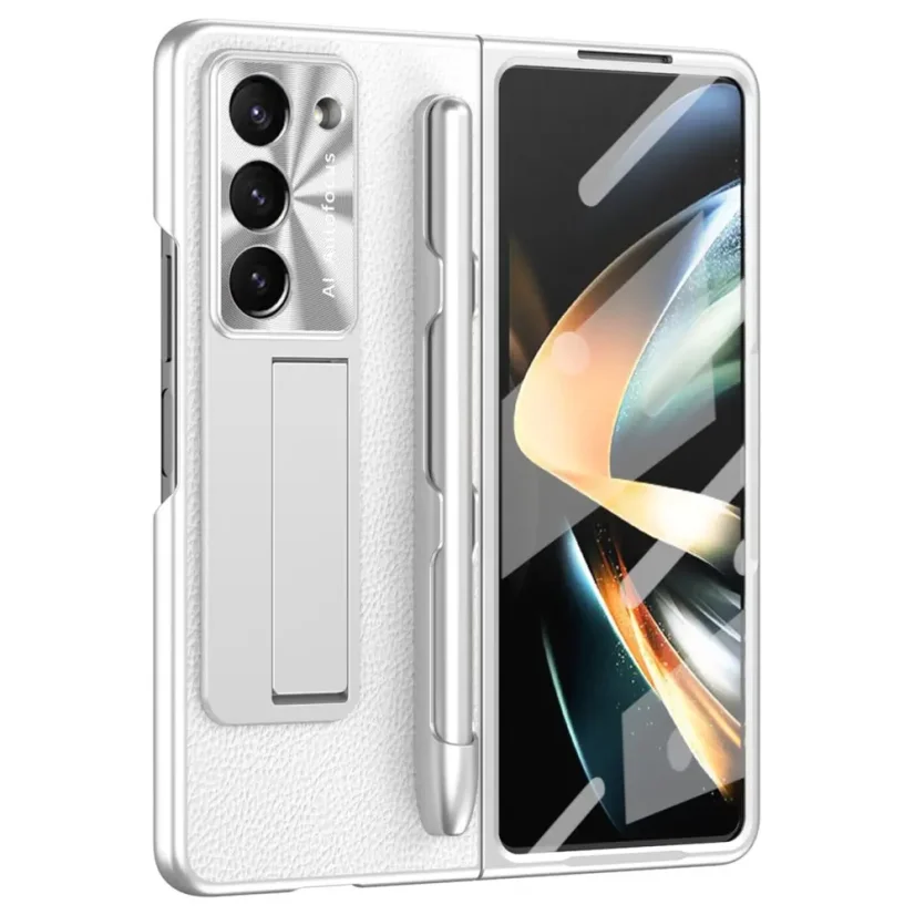 AxyzCase Charm kryt s tvrzeným sklem na Samsung Galaxy Z Fold6 5G stříbrný