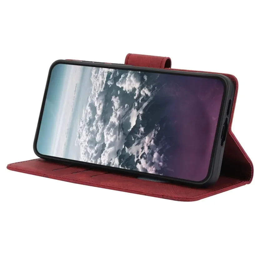 AxyzCase Flowers knížkové pouzdro na mobil Samsung Galaxy A15 LTE - červené