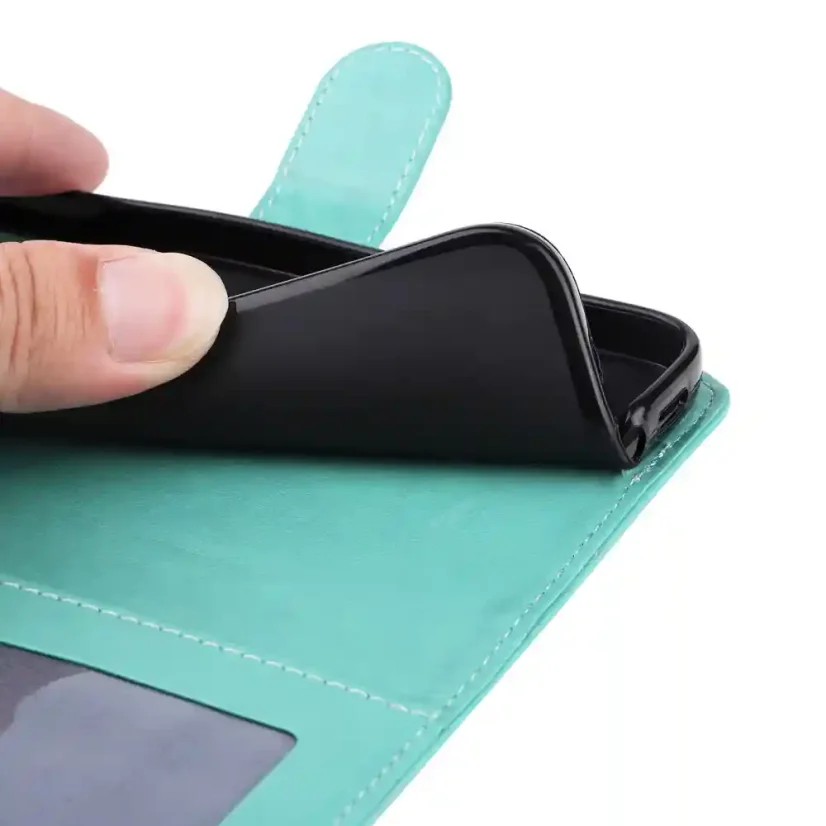 Knížkové pouzdro na Samung Galaxy A15 LTE Axyz Case Mandala mentolové