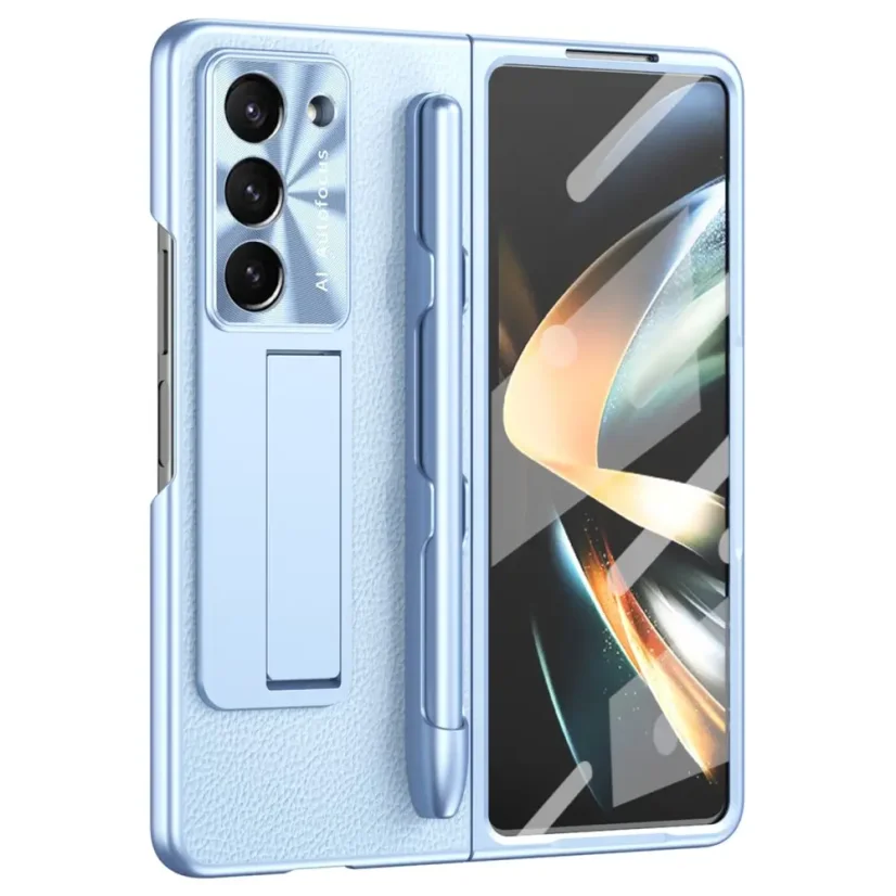 AxyzCase Charm kryt s tvrzeným sklem na Samsung Galaxy Z Fold6 5G světle modrý