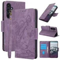AxyzCase Flowers knížkové pouzdro na mobil Samsung Galaxy A15 LTE - levandulové