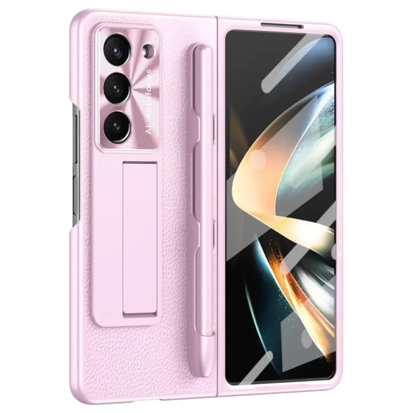 AxyzCase Charm kryt s tvrzeným sklem na Samsung Galaxy Z Fold6 5G světle růžový