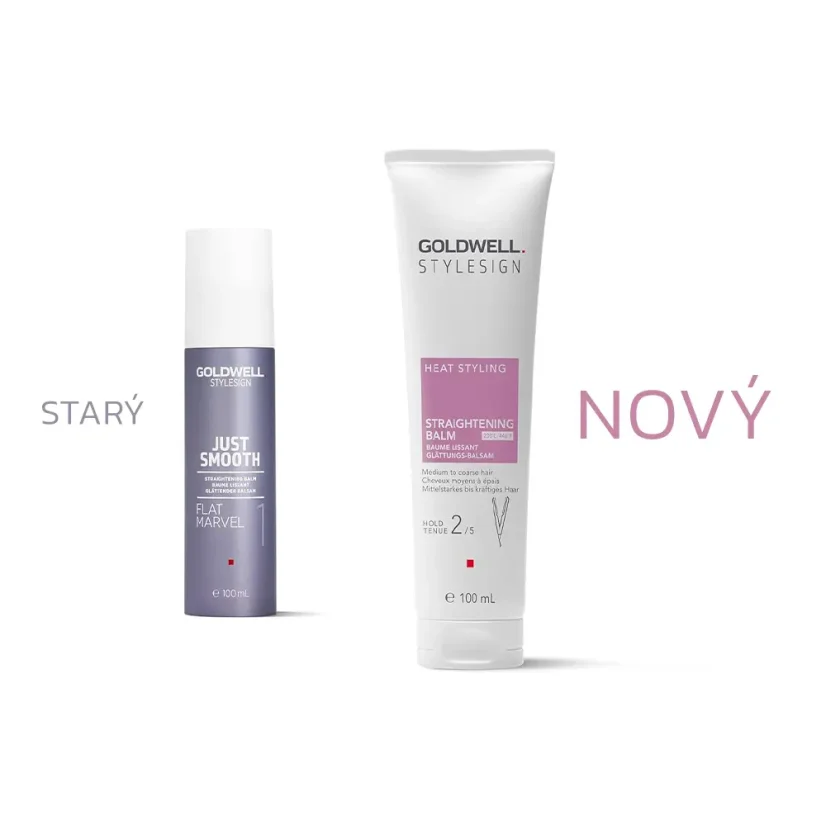 Goldwell StyleSign Heat Styling Straightening Balm Balzám na vyrovnávání vlasů s tepelnou ochranou 100 ml