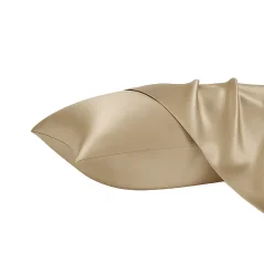Saténový povlak na polštář 50x50 cm Axyz Satin Zlatá Champagne