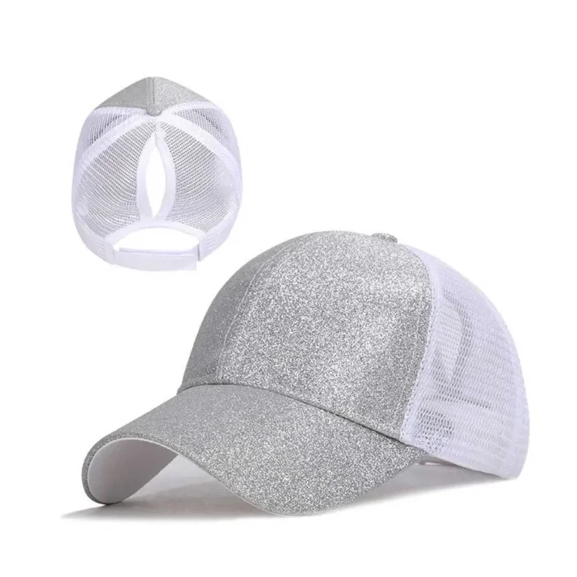 Dámská kšiltovka se síťkou Axyz Cap - stříbrná