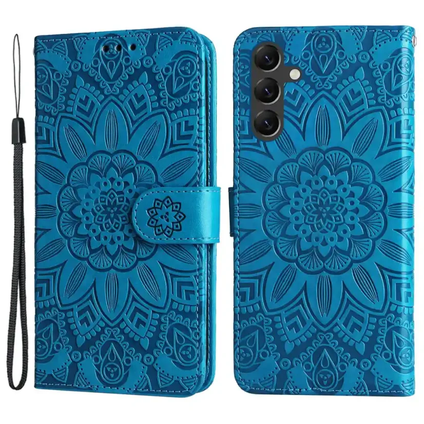Knížkové pouzdro na Samung Galaxy A15 LTE Axyz Case Mandala modré