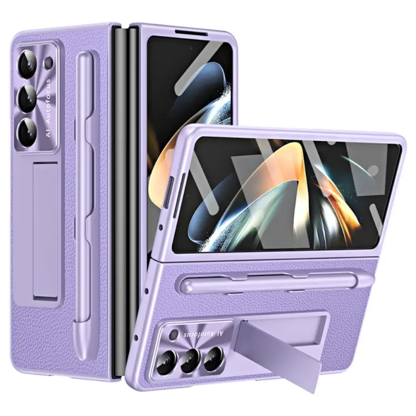 AxyzCase Charm kryt s tvrzeným sklem na Samsung Galaxy Z Fold6 5G světle fialový
