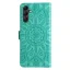 Knížkové pouzdro na Samung Galaxy A15 LTE Axyz Case Mandala mentolové