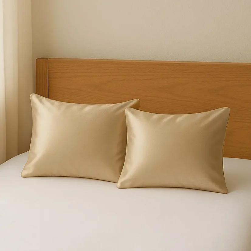 Saténový povlak na polštář 50x60 cm Axyz Satin Zlatý