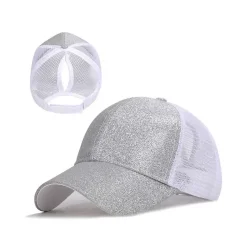 Dámská kšiltovka se síťkou Axyz Cap - stříbrná