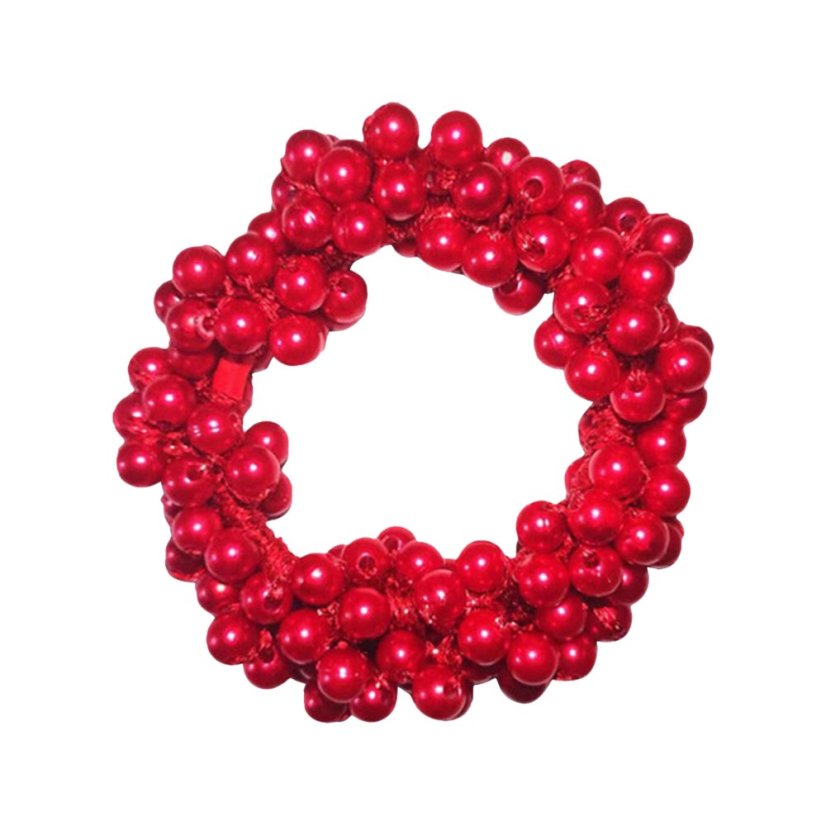 perlova gumicka do vlasu pearltop cervena