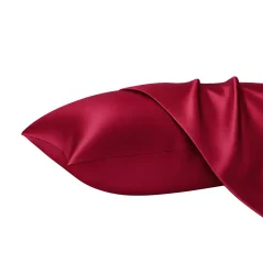 Saténový povlak na polštář 50x60 cm Axyz Satin Tmavě červený