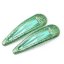 glitterclips zelene kovove sponky do vlasu